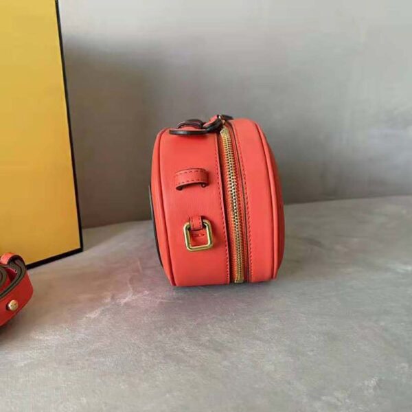 Fendi Women Mini Camera Case Red Leather and Suede Mini-Bag (5)