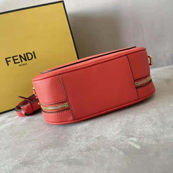 Fendi Women Mini Camera Case Red Leather and Suede Mini-Bag (7)