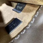 Fendi Women Mini Sunshine Shopper Silver Laminated Leather Shopper – Image 10