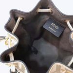 Fendi Women Mon Tresor Beige Leather Mini-Bag – Bild 8