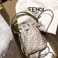 Fendi Women Mon Tresor Beige Leather Mini-Bag (1)
