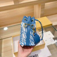 Fendi Women Mon Tresor Glazed Canvas Mini-Bag-blue (1)