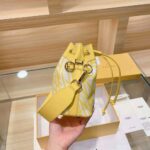 Fendi Women Mon Tresor Glazed Canvas Mini-Bag-Yellow - Image 8