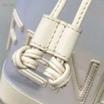 Fendi Women Mon Tresor Leather and Mesh Mini-Bag-White - Image 9