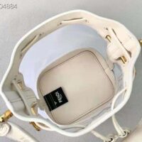 Fendi Women Mon Tresor Leather and Mesh Mini-bag-white (1)