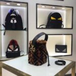 Fendi Women Mon Tresor Mini-Bag in Brown Sheepskin - Image 4