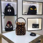 Fendi Women Mon Tresor Mini-Bag in Brown Sheepskin - Image 3