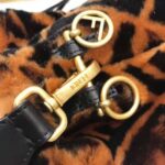 Fendi Women Mon Tresor Mini-Bag in Brown Sheepskin - Image 8