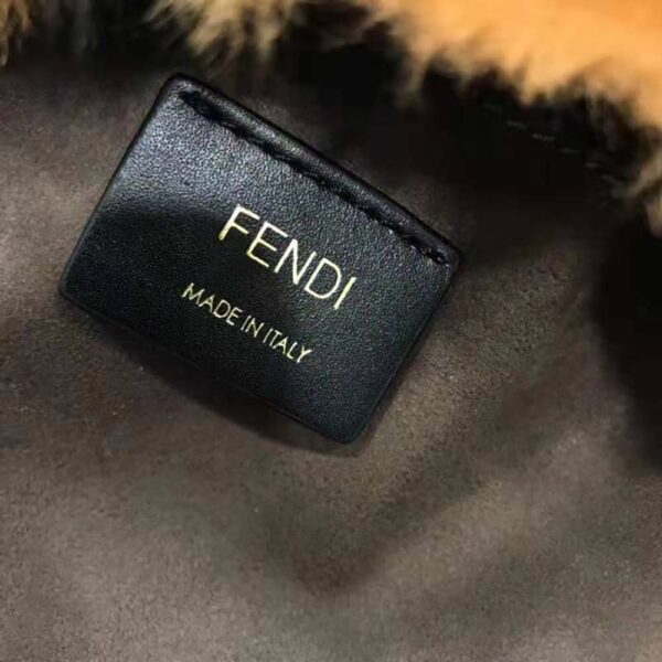 Fendi Women Mon Tresor Mini-Bag in Brown Sheepskin (9)