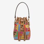 Mini-sac en toile multicolore FF Mon Tresor de Fendi pour femme