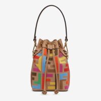 Fendi Women Mon Tresor Multicolor FF Canvas Mini-Bag (1)