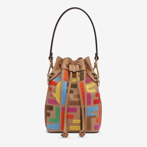 Fendi Women Mon Tresor Multicolor FF Canvas Mini-Bag