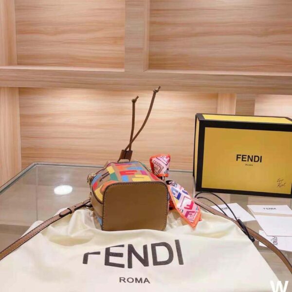 Fendi Women Mon Tresor Multicolor FF Canvas Mini-Bag (10)
