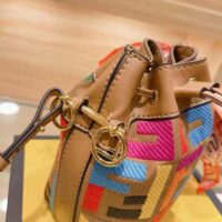 Fendi Women Mon Tresor Multicolor FF Canvas Mini-Bag (1)