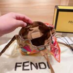 Fendi Women Mon Tresor Multicolor FF Canvas Mini-Bag – Image 8