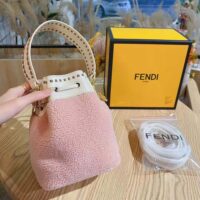 Fendi Women Mon Tresor Pink Sheepskin Mini-Bag (1)
