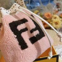 Fendi Women Mon Tresor Pink Sheepskin Mini-Bag (1)