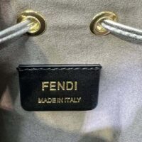 Fendi Women Mon Tresor Silver Laminated Leather Mini Bag (1)