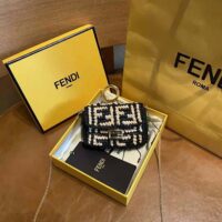 Fendi Women Nano Baguette Charm Black Raffia Charm (1)
