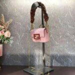 Fendi Women Nano Baguette Charm Lilac Nylon - Image 4