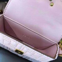 Fendi Women Nano Baguette Charm Lilac Nylon (1)