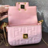 Fendi Women Nano Baguette Charm Lilac Nylon (1)