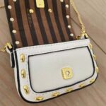 Fendi Women Nano Baguette White Nappa Leather Charm - Image 9