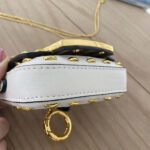 Fendi Women Nano Baguette White Nappa Leather Charm - Image 7