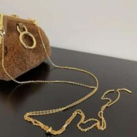 Fendi Women Nano Fendi First Beige Sheepskin Charm (1)