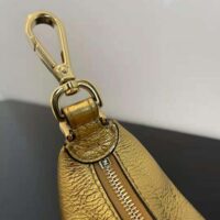 Fendi Women Nano Fendigraphy Gold Leather Charm (1)