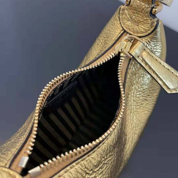 Fendi Women Nano Fendigraphy Gold Leather Charm (6)
