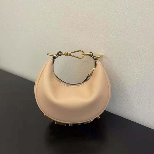 Fendi Women Nano Fendigraphy Pink Leather Charm (2)