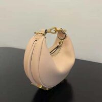 Fendi Women Nano Fendigraphy Pink Leather Charm (1)