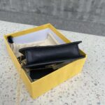 Fendi Women Pico Peekaboo Charm Light Black Nappa Leather Charm – Image 5