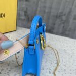Fendi Women Pico Peekaboo Charm Light Blue Nappa Leather Charm – Image 6