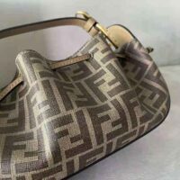 Fendi Women Pomodorino Brown FF Fabric Mini-Bag (1)