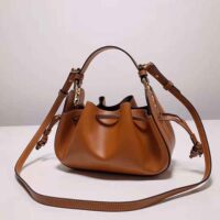 Fendi Women Pomodorino Brown Leather Mini-Bag (1)