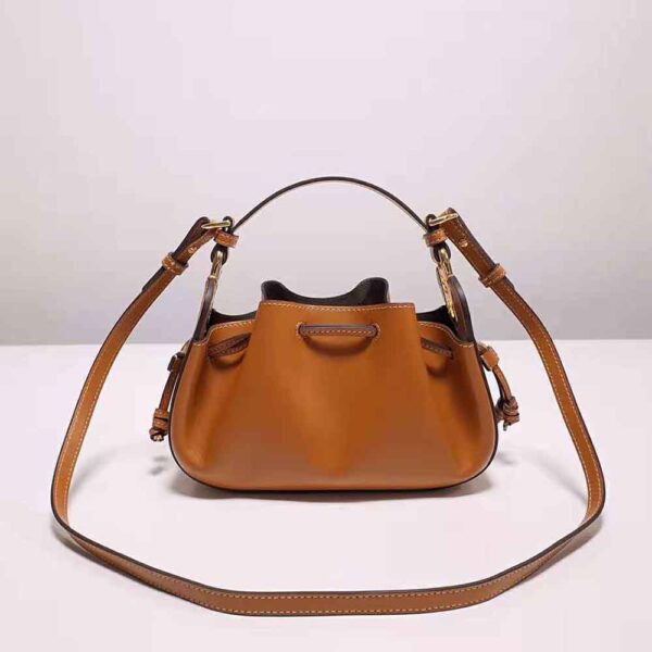 Fendi Women Pomodorino Brown Leather Mini-Bag (4)