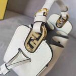 Fendi Women Pomodorino White Leather Mini-Bag - Imagen 8