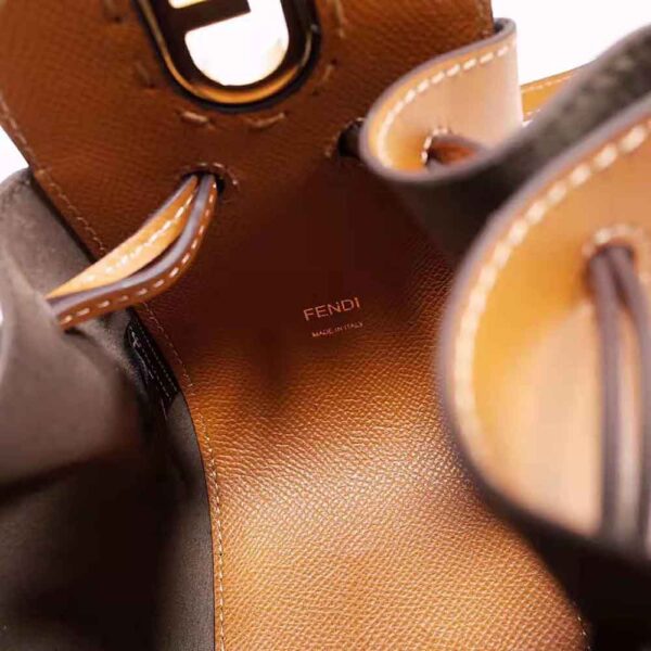 Fendi Women Pomodorino Brown Leather Mini-Bag (8)