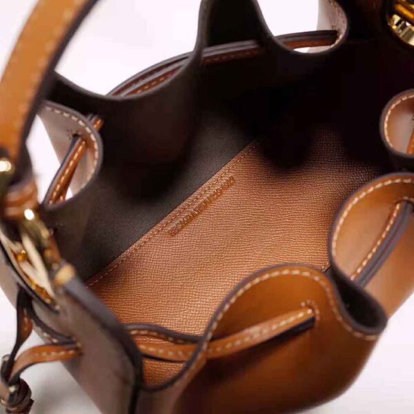Fendi Women Pomodorino Brown Leather Mini-Bag (9)