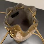 Fendi Women Small Mon Tresor FF Beige Wool Mini-Bag - immagine 6