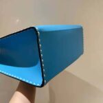 Fendi Women Sunshine Medium Leather Shopper-Blue - Imagen 5