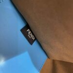 Fendi Women Sunshine Medium Leather Shopper-Blue - Imagen 10