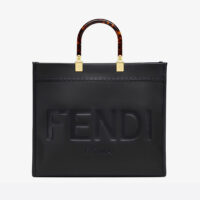 Fendi Women Sunshine Medium Leather Shopper-black (1)