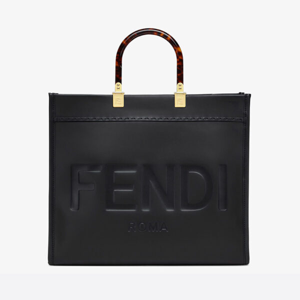 Fendi Women Sunshine Medium Leather Shopper-black (1)