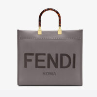 Fendi Women Sunshine Medium Leather Shopper-grey (1)