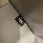 Fendi Women Sunshine Medium Leather Shopper-Grey - Bild 9