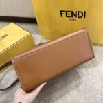 Fendi Women Sunshine Medium Leather Shopper-Brown – Image 4