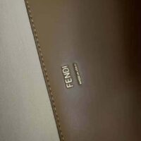 Fendi Women Sunshine Medium Light Brown Leather and Elaphe Shopper Bag (1)